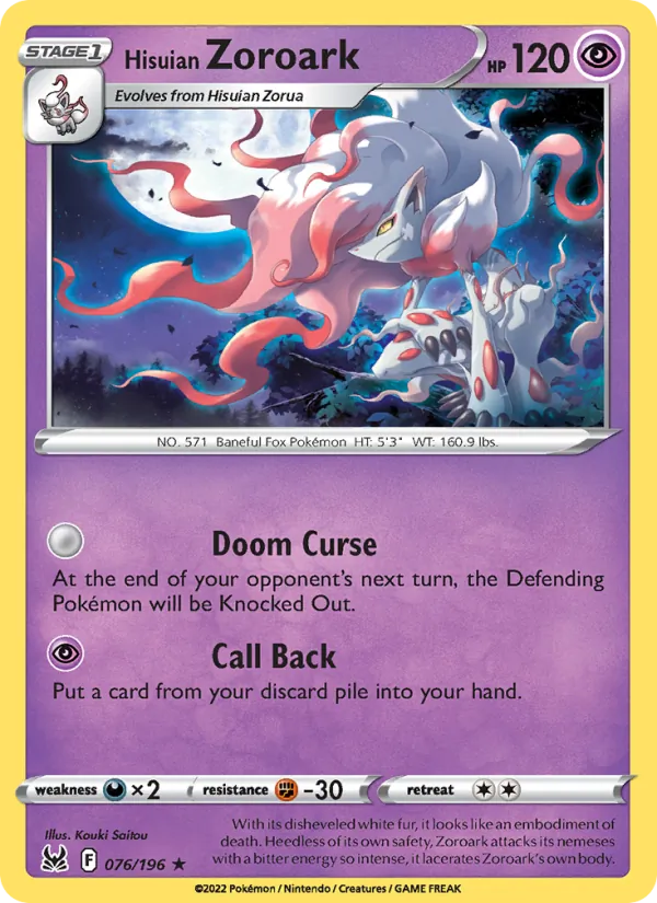 Hisuian Zoroark 076/196