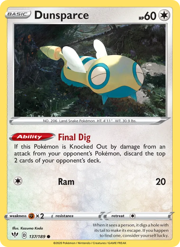 Dunsparce 137/189