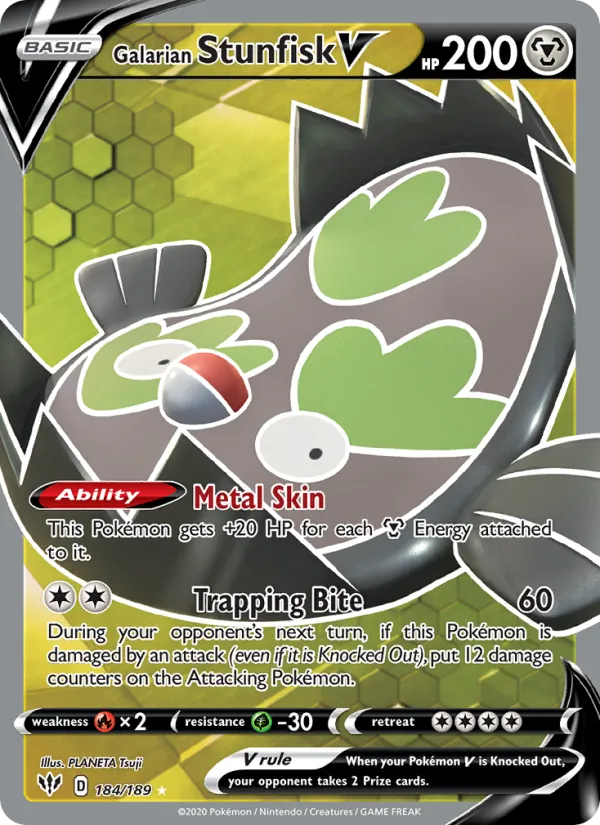 Galarian Stunfisk V 184/189