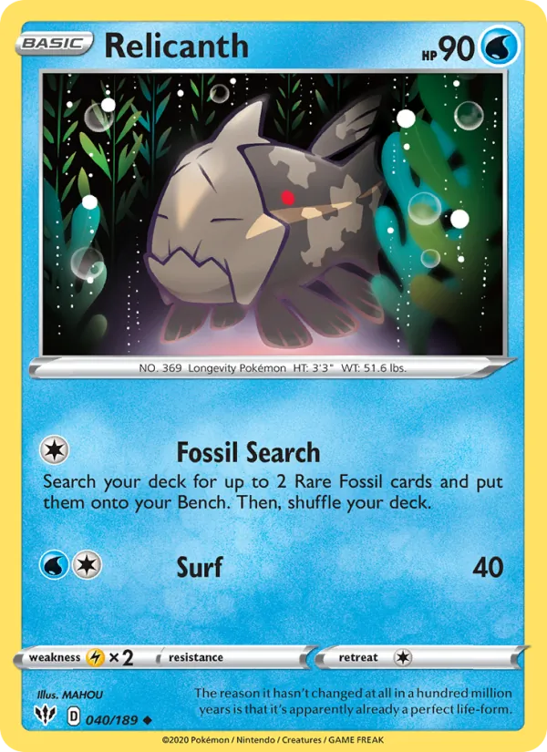 Relicanth 40/189