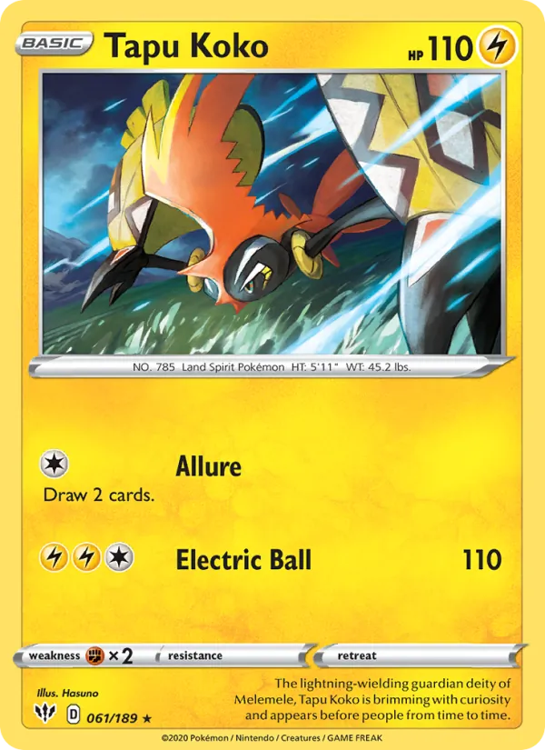 Tapu Koko 61/189