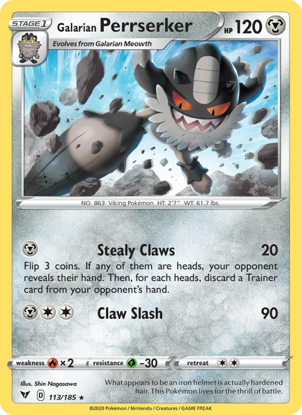 Galarian Perrserker 113/185