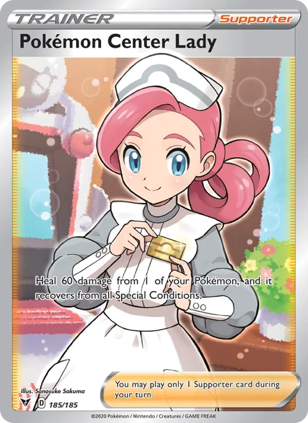 Pokémon Center Lady 185/185