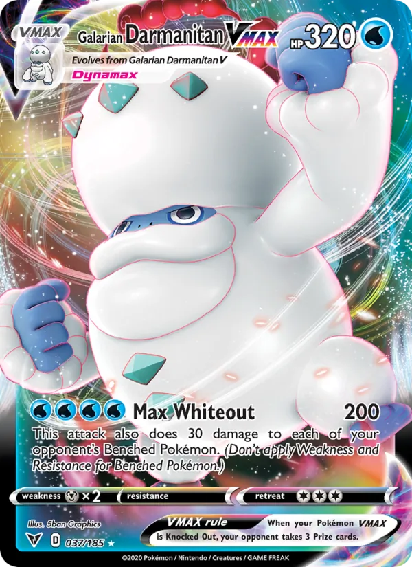 Galarian Darmanitan VMAX 37/185