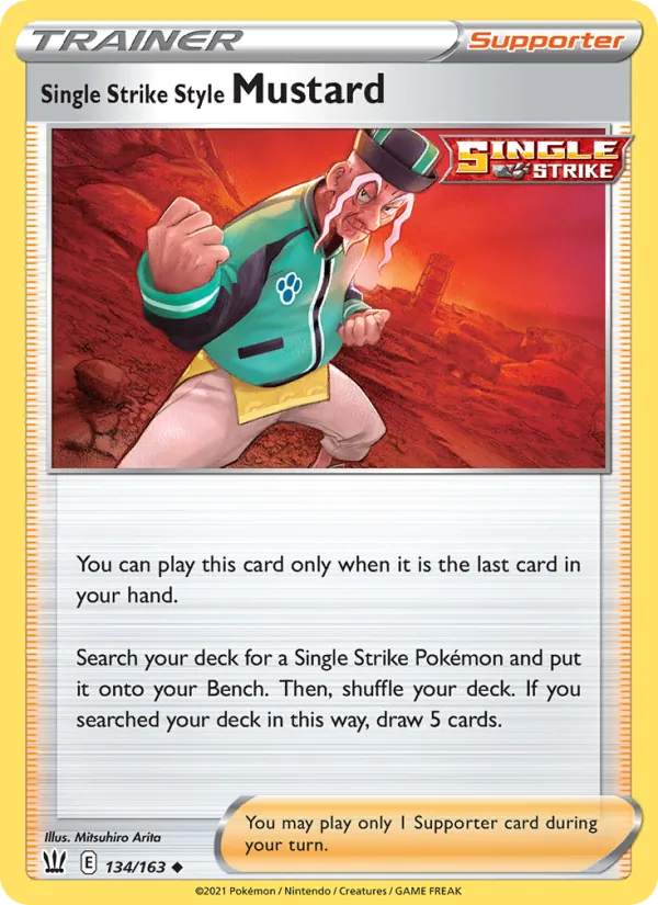 Single Strike Style Mustard 134/163