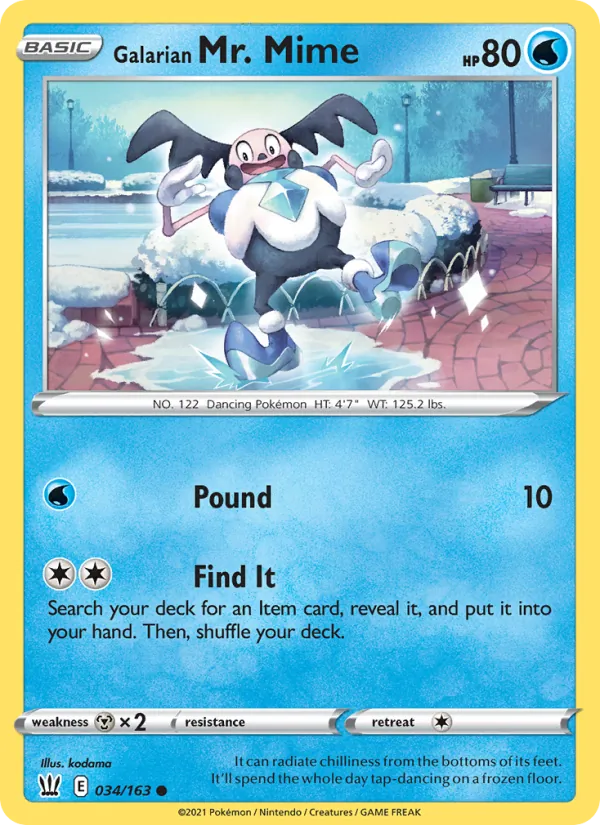 Galarian Mr. Mime 34/163