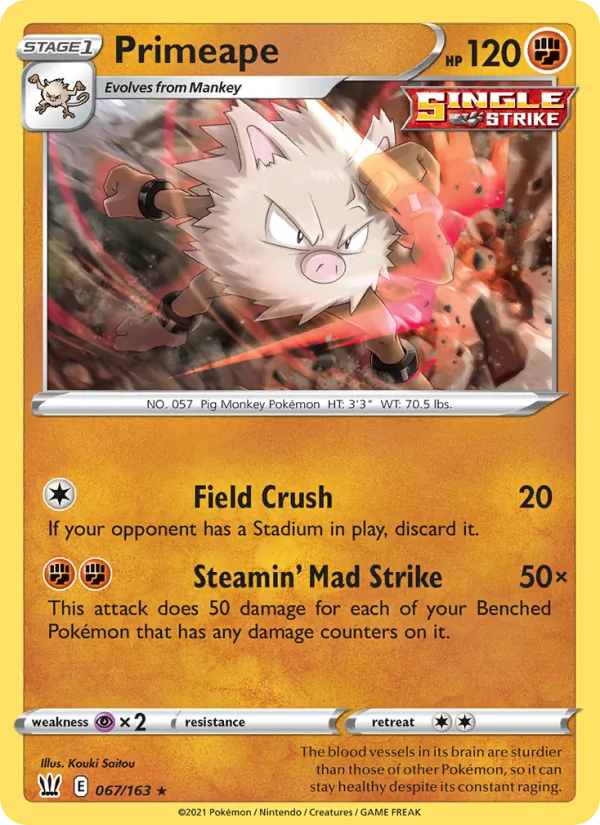 Primeape 67/163