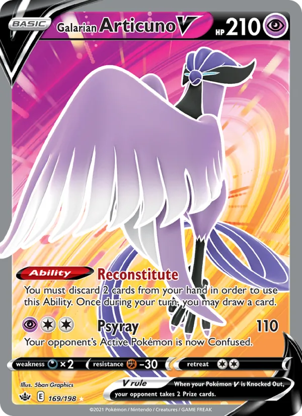 Galarian Articuno V 169/198