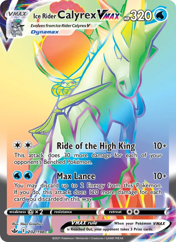 Ice Rider Calyrex VMAX 202/198