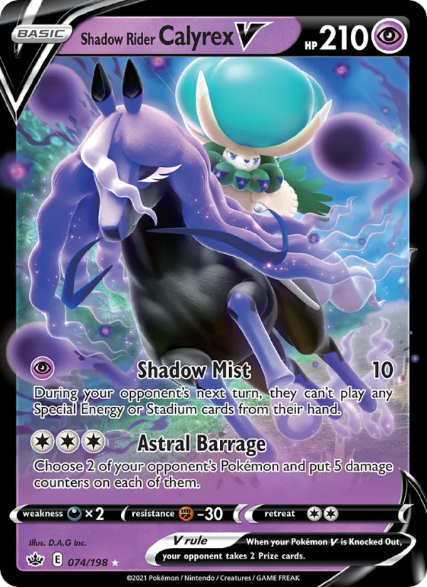 Shadow Rider Calyrex V 74/198