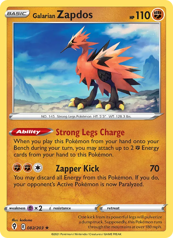Galarian Zapdos 82/203