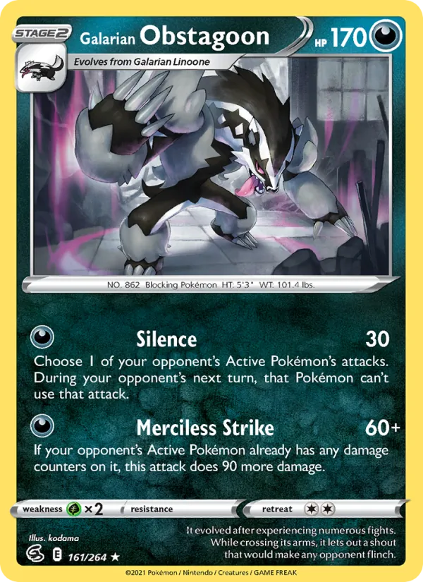 Galarian Obstagoon 161/264