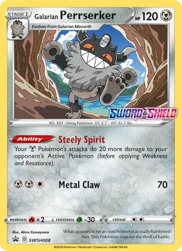 Galarian Perrserker SWSH008/307