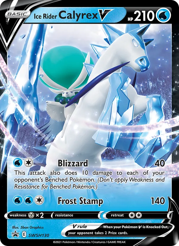 Ice Rider Calyrex V SWSH130/307