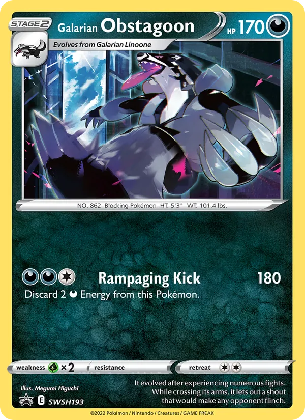 Galarian Obstagoon SWSH193/307