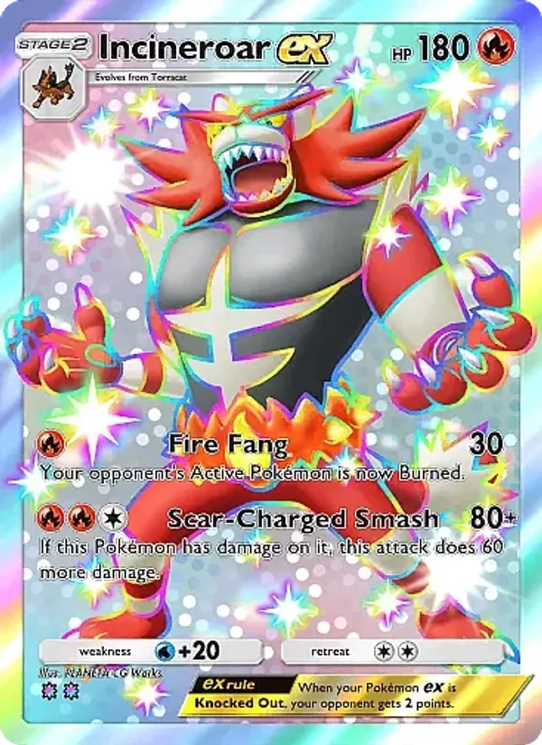 Incineroar ex 318/226