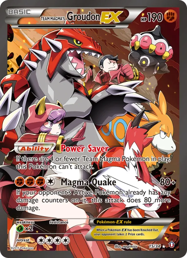 Team Magma's Groudon EX 15/34