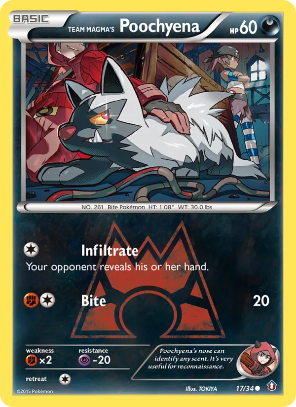 Team Magma's Poochyena 17/34