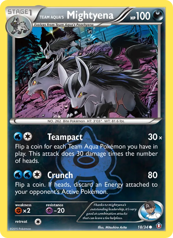 Team Aqua's Mightyena 18/34