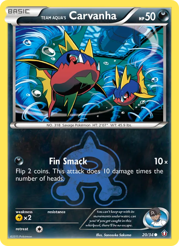 Team Aqua's Carvanha 20/34