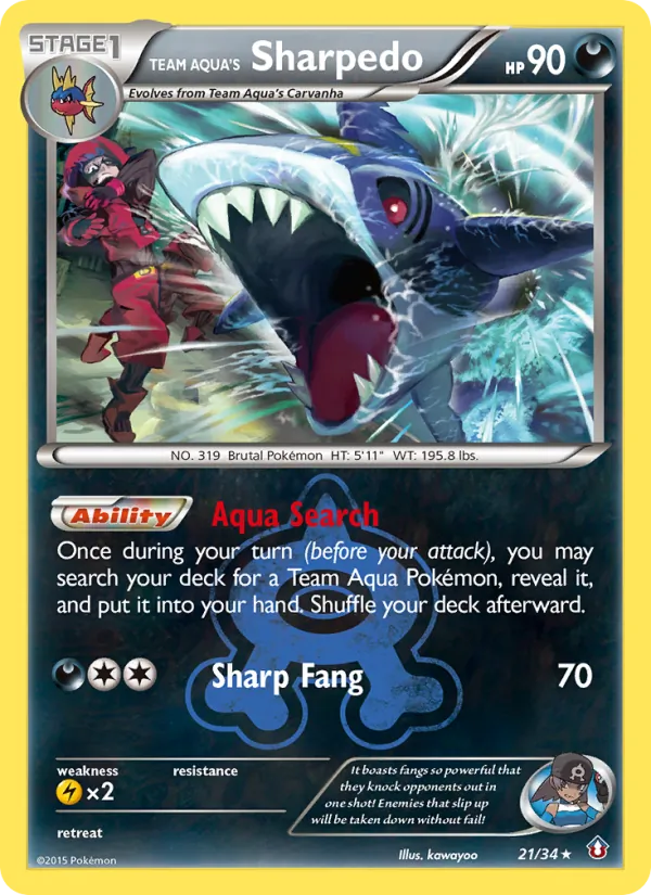 Team Aqua's Sharpedo 21/34