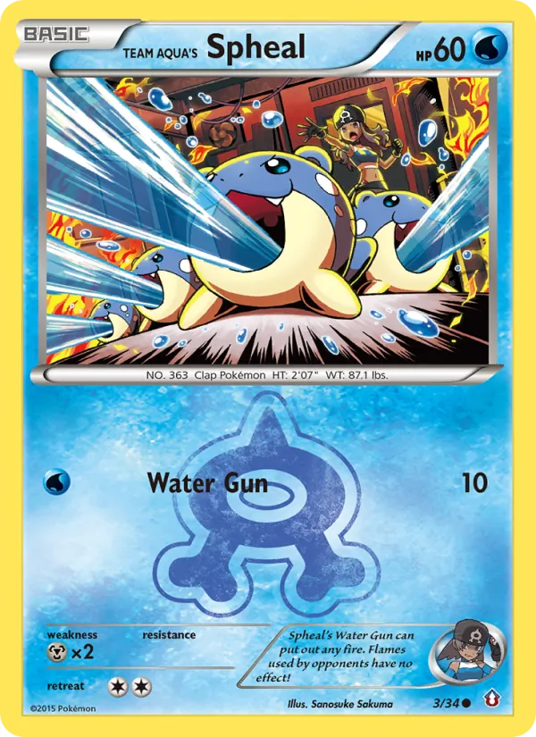Team Aqua's Spheal 3/34