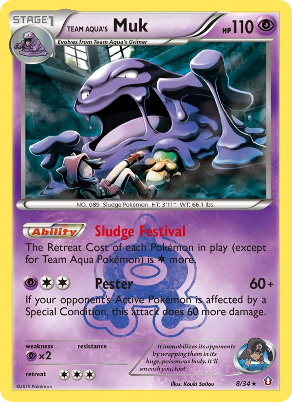 Team Aqua's Muk 8/34
