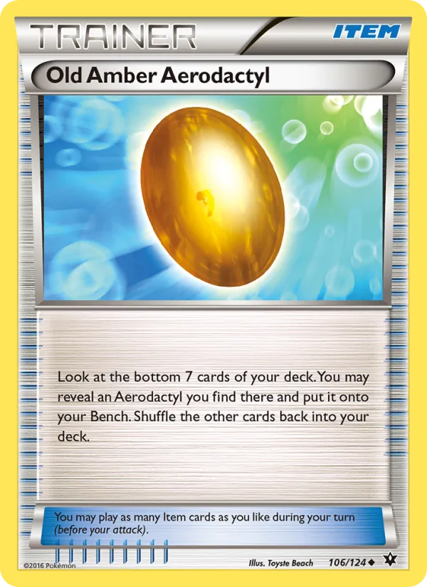 Old Amber Aerodactyl 106/124