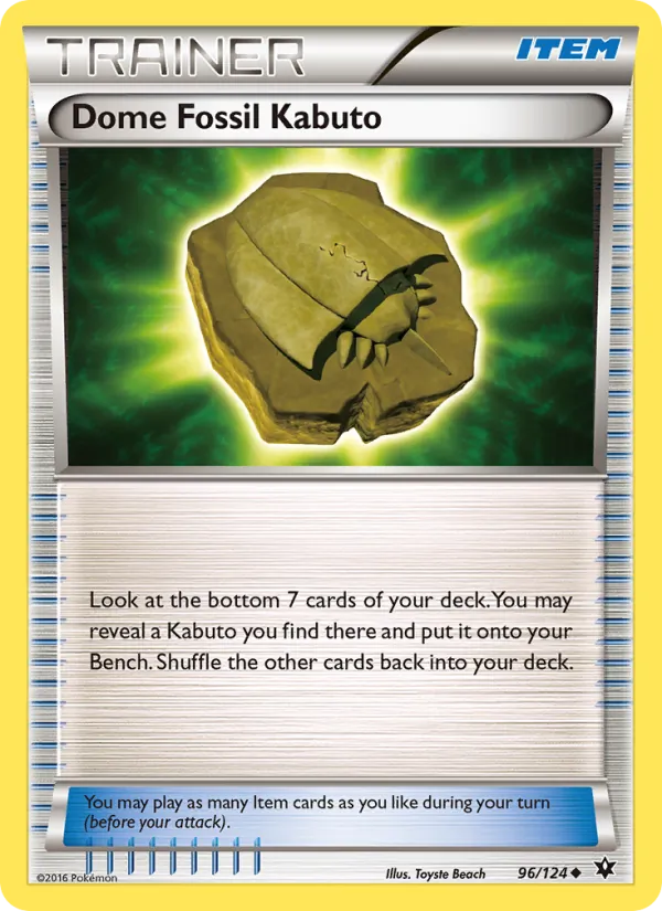 Dome Fossil Kabuto 96/124