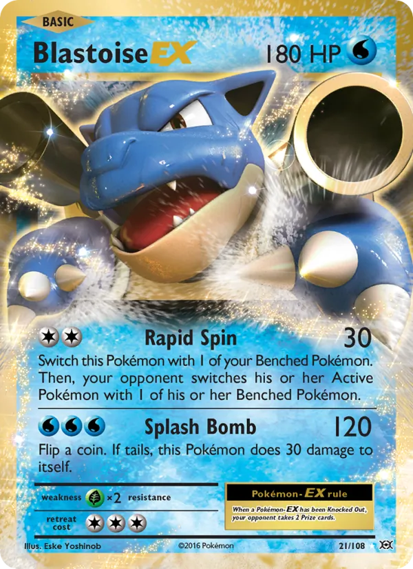 Blastoise EX 21/108