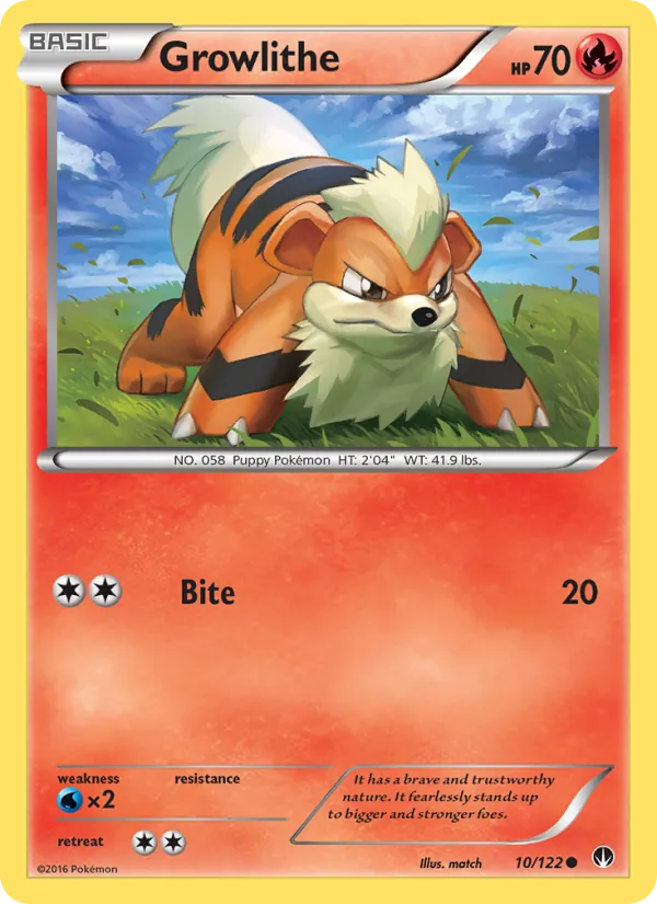 Growlithe 10/122