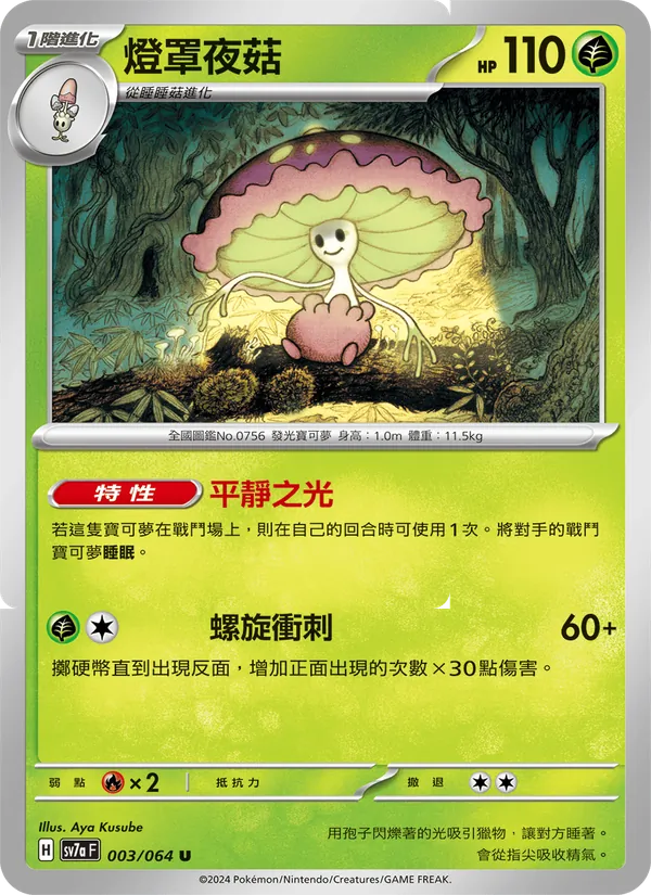 燈罩夜菇 003/64