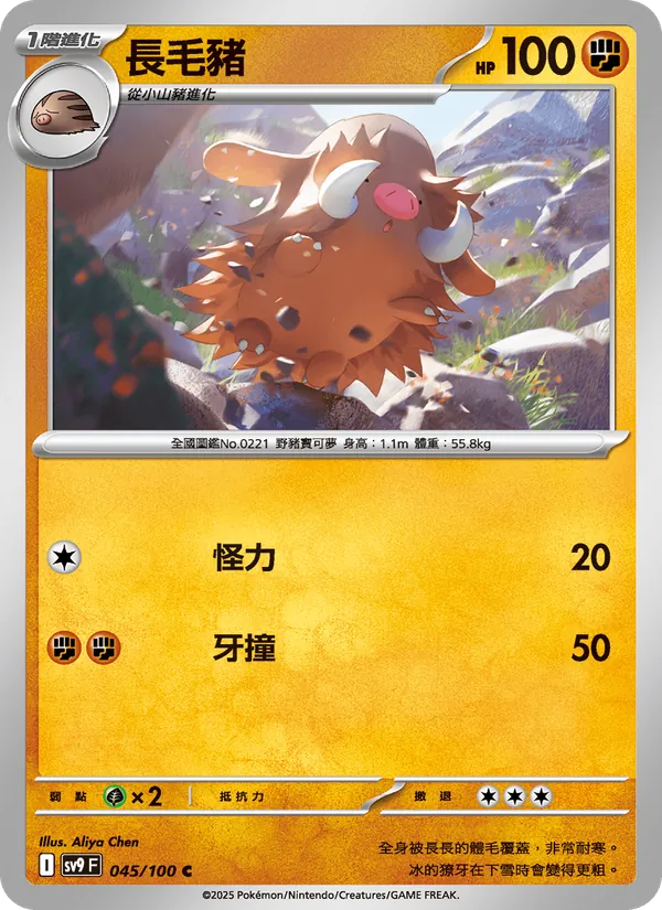 長毛豬 045/100
