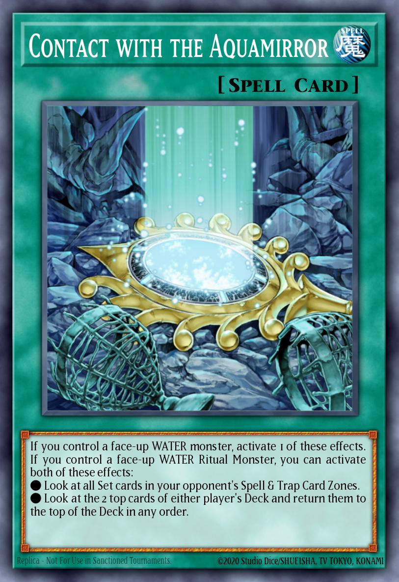 Contact with the Aquamirror EXVC-EN059