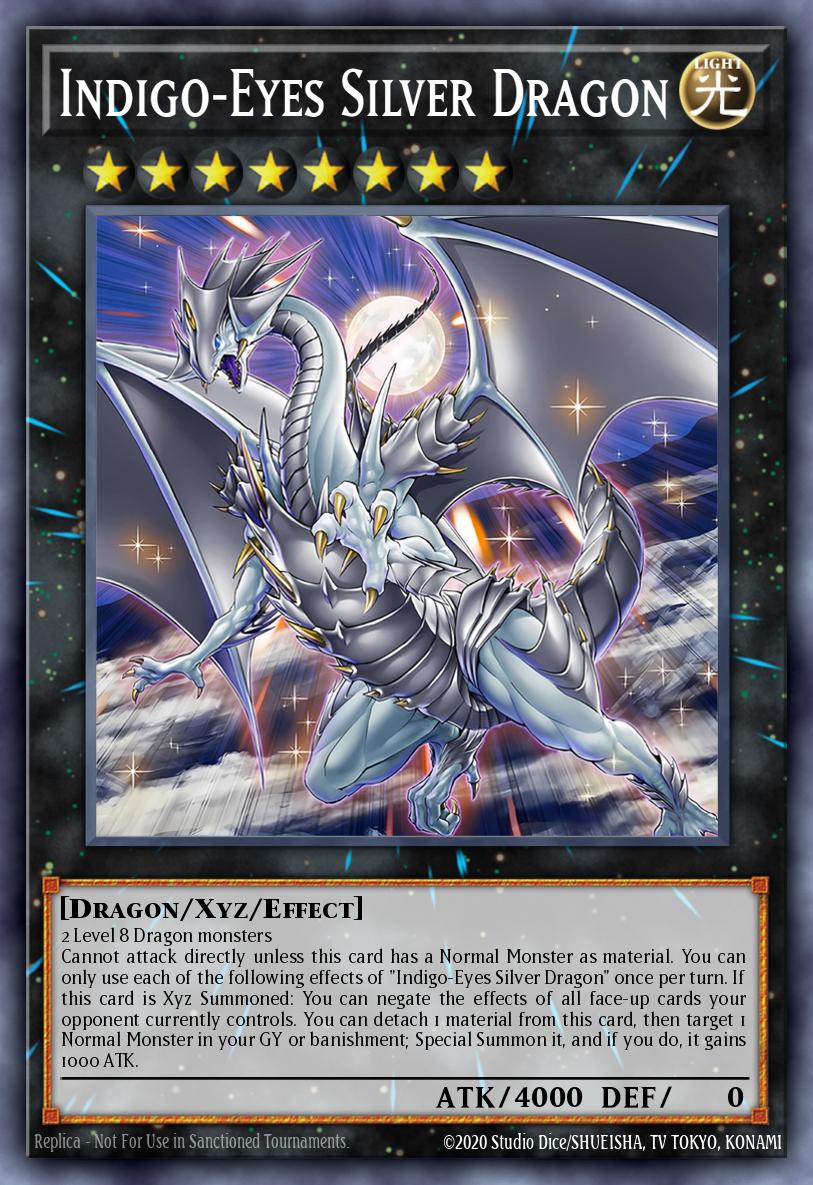 Indigo-Eyes Silver Dragon SDWD-EN032
