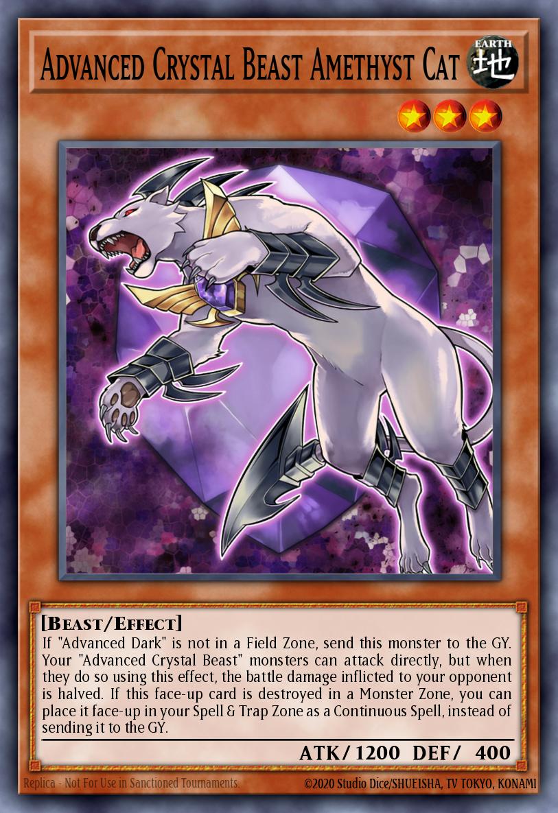 Advanced Crystal Beast Amethyst Cat BLCR-EN011