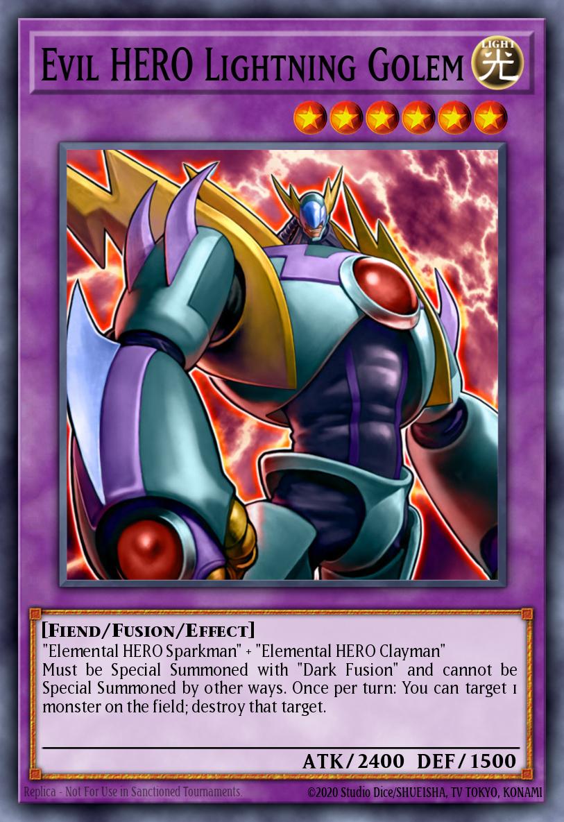 Evil HERO Lightning Golem GLAS-EN039