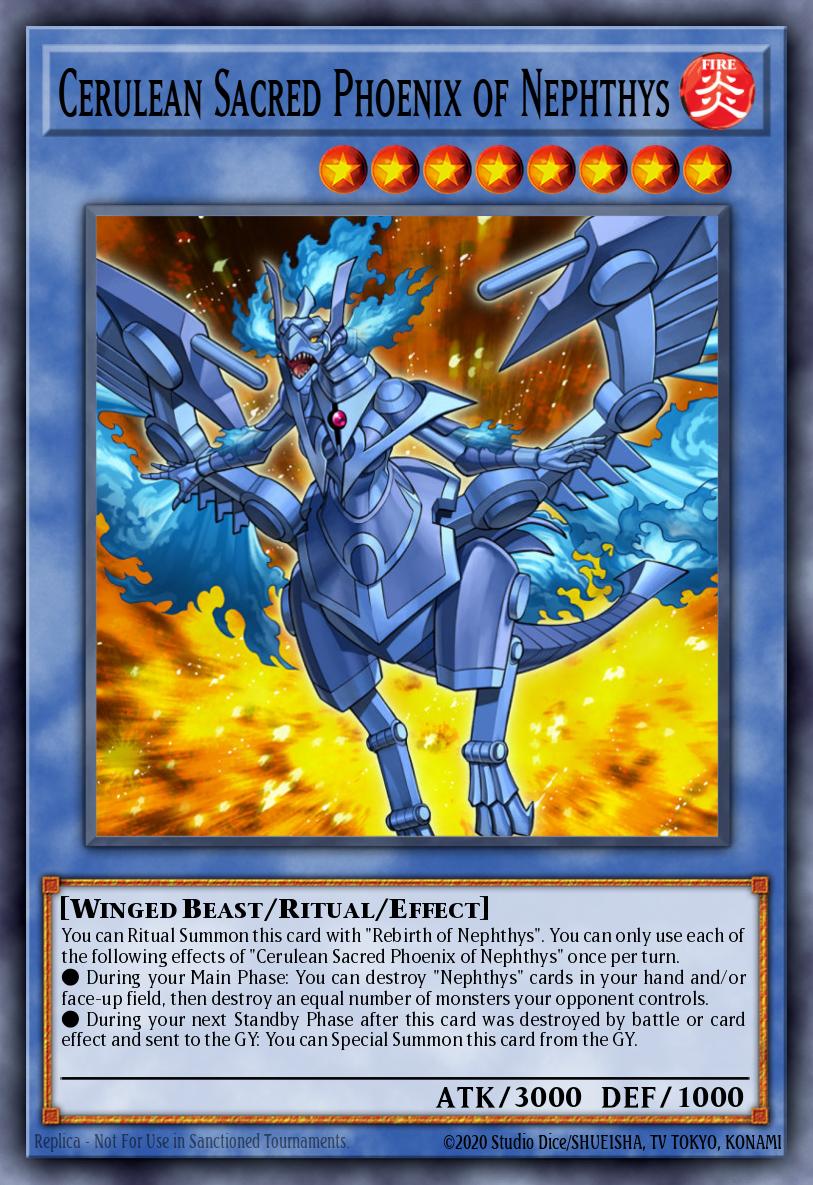 Cerulean Sacred Phoenix of Nephthys HISU-EN006