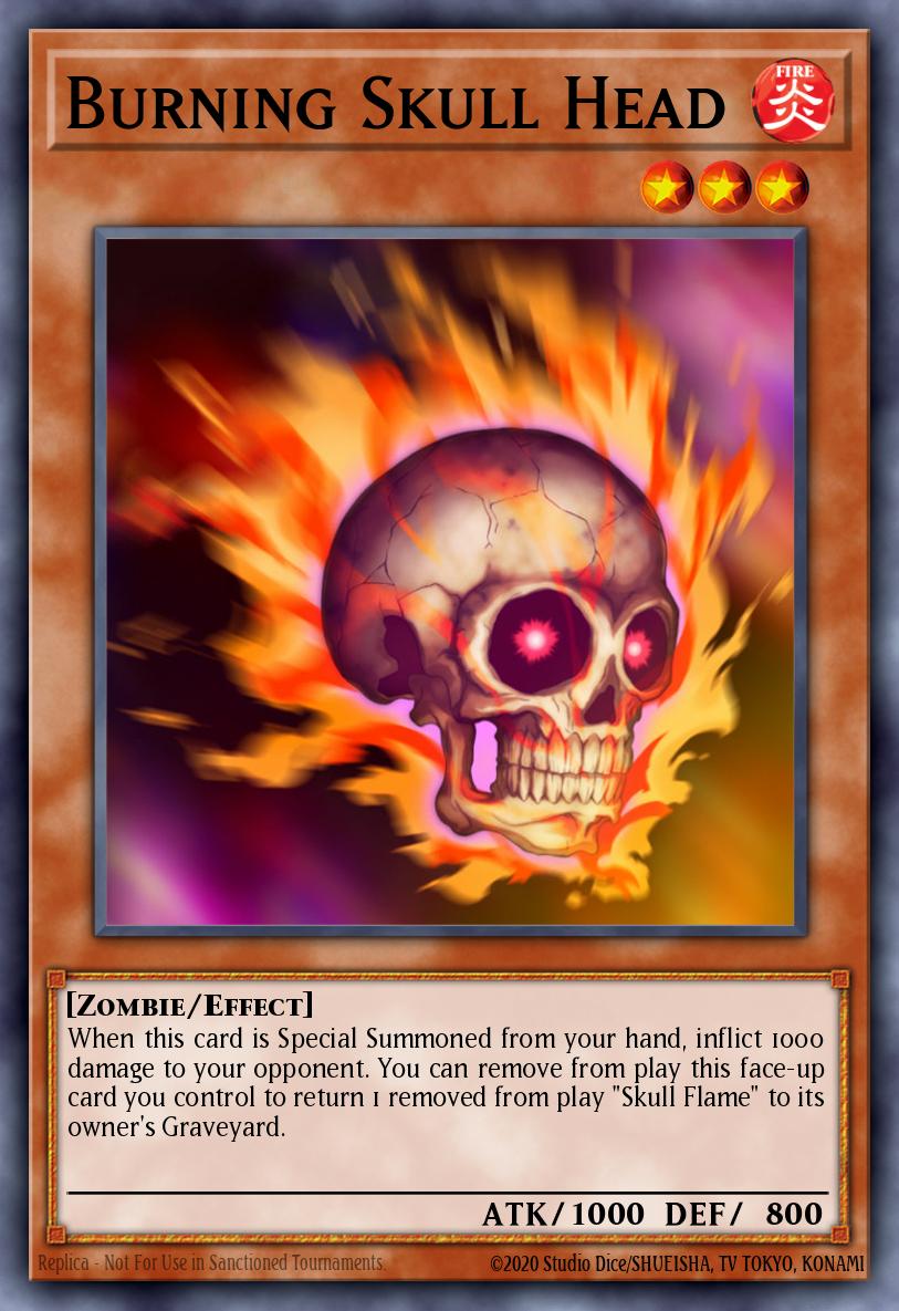Burning Skull Head WB01-EN003
