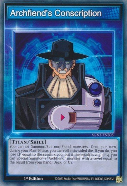 Archfiend's Conscription SGX3-ENS05