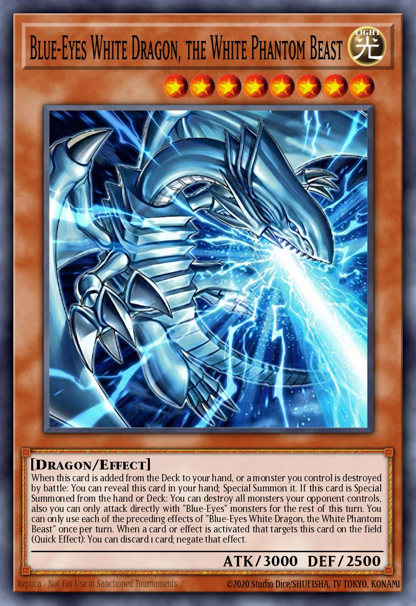 Blue-Eyes White Dragon, the White Phantom Beast MAMS-EN001