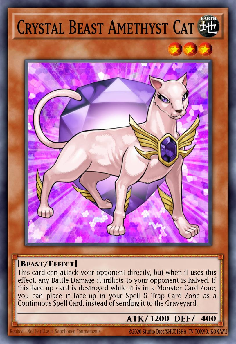 Crystal Beast Amethyst Cat BLCR-EN048