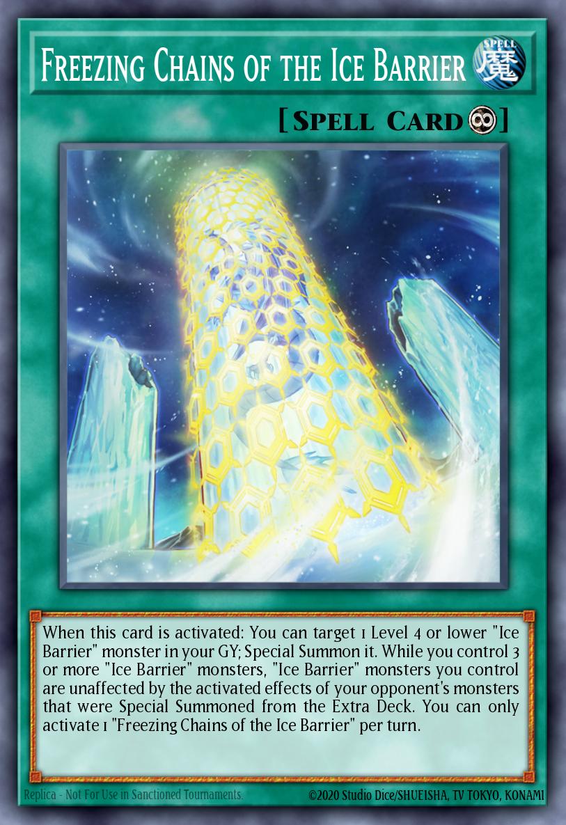 Freezing Chains of the Ice Barrier BLTR-EN103