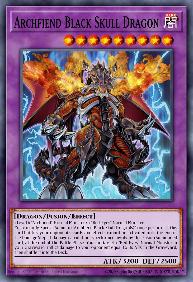 Archfiend Black Skull Dragon CORE-EN048
