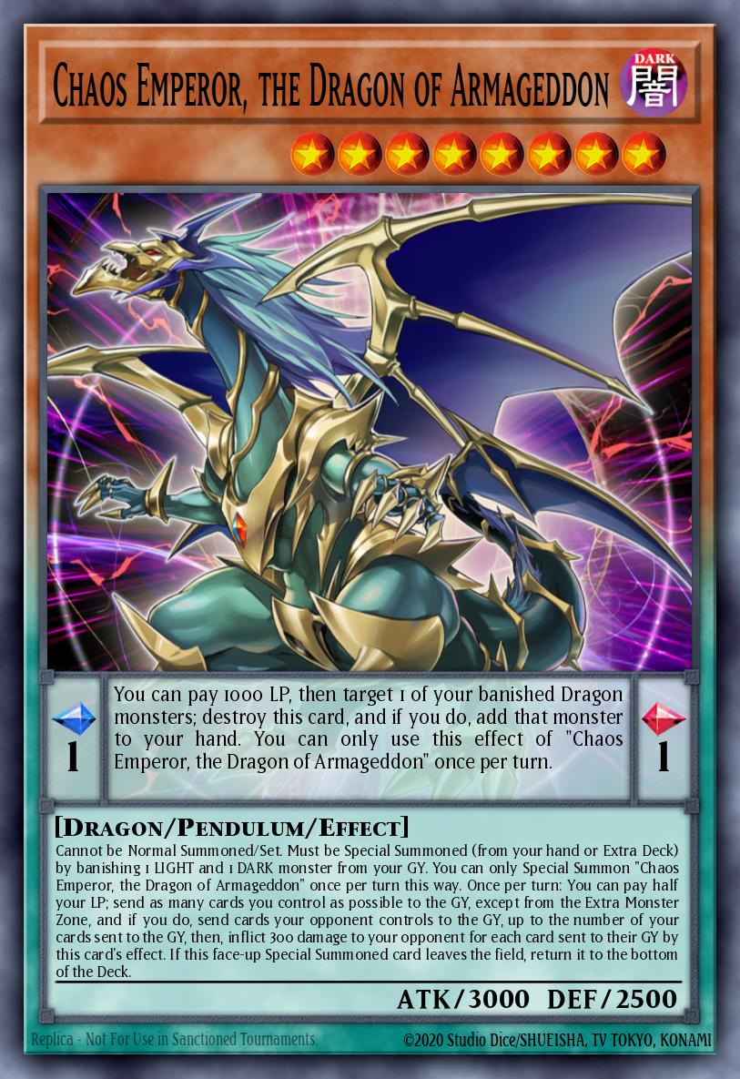 Chaos Emperor, the Dragon of Armageddon BLAR-EN051