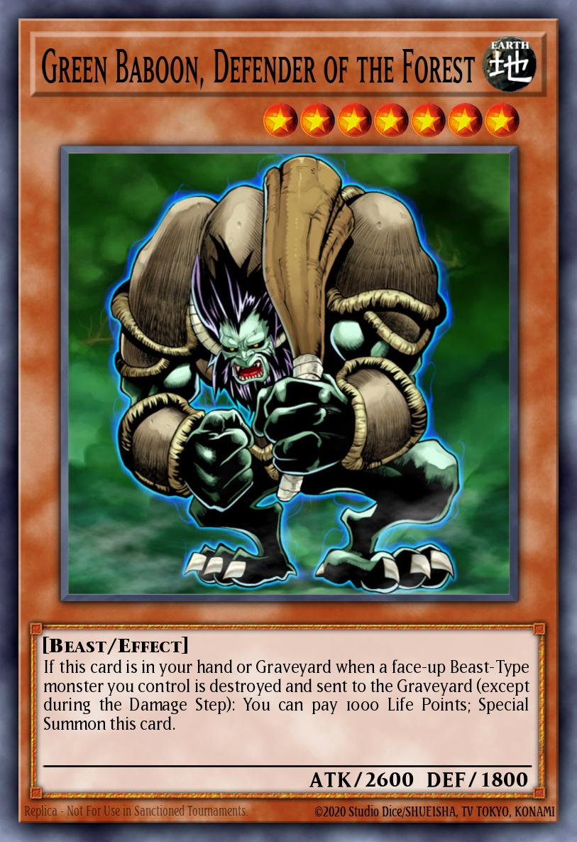 Green Baboon, Defender of the Forest CT07-EN010