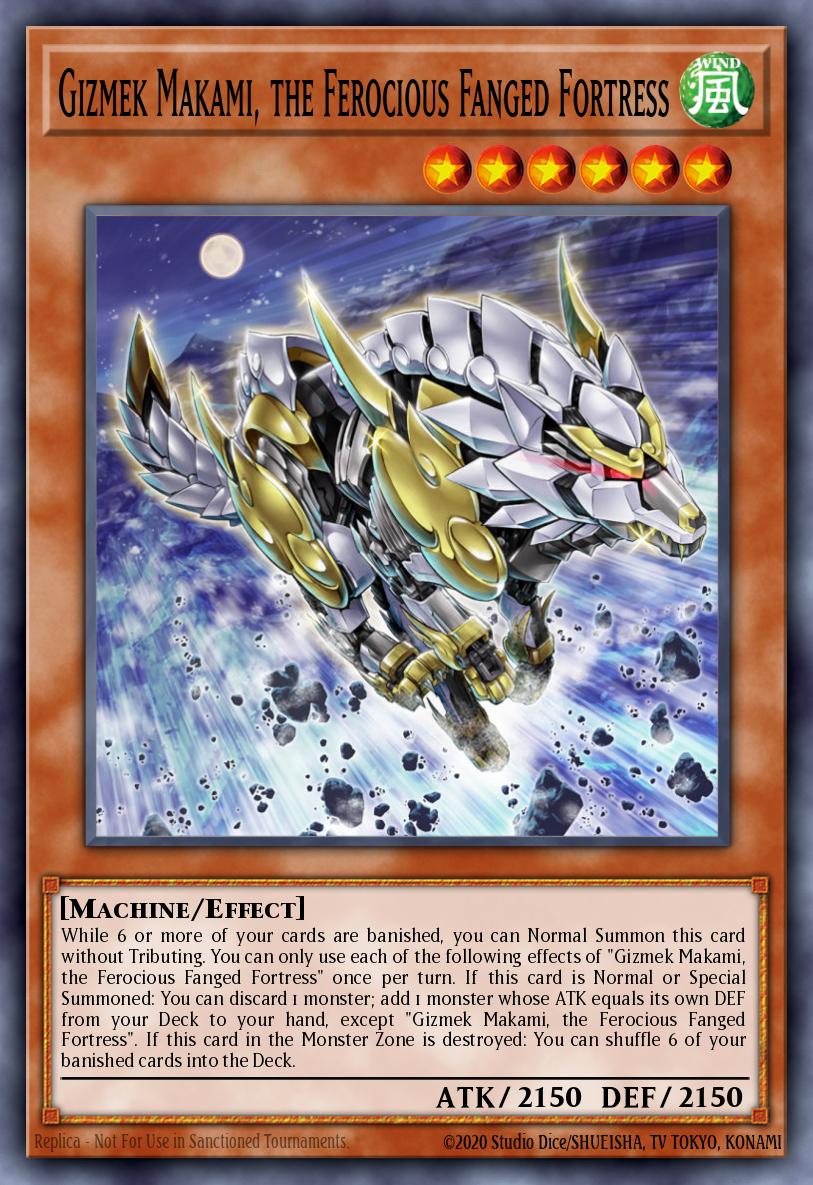 Gizmek Makami, the Ferocious Fanged Fortress EGO1-EN021