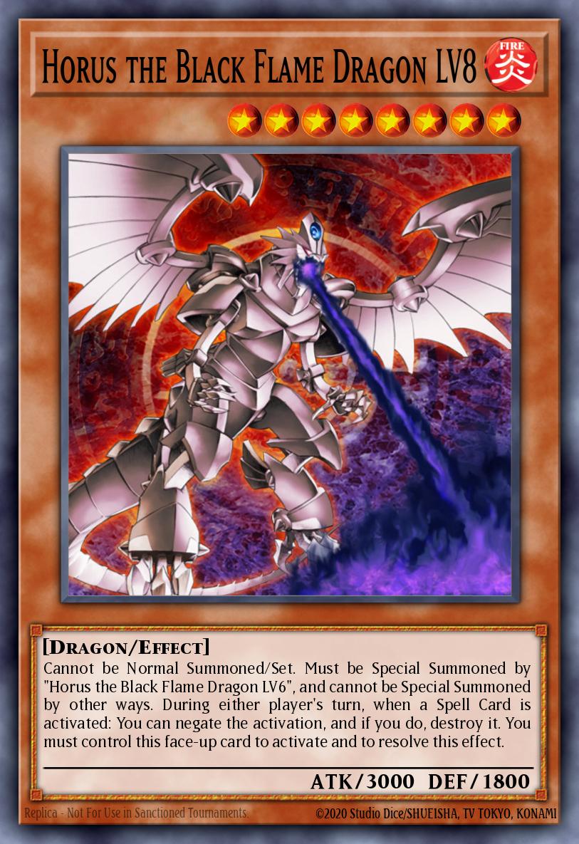 Horus the Black Flame Dragon LV8 DR3-EN008
