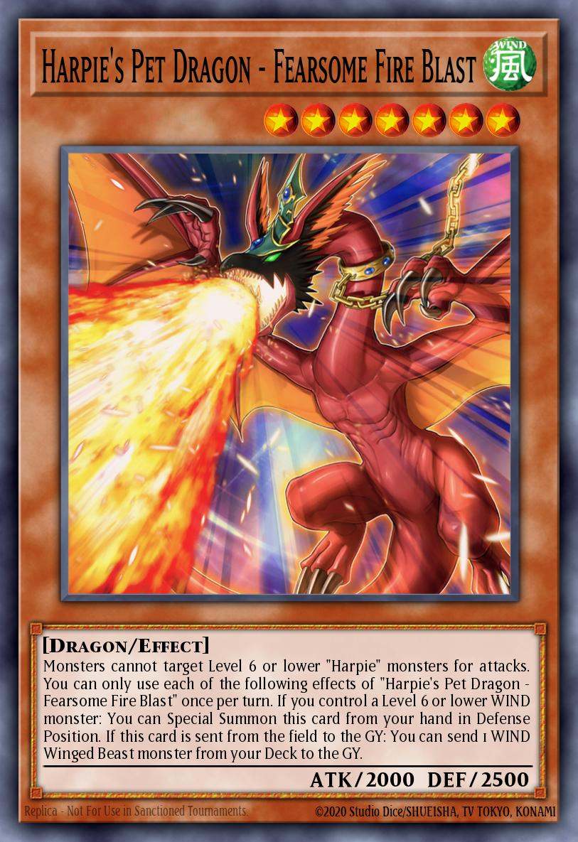 Harpie's Pet Dragon - Fearsome Fire Blast LDS3-EN138
