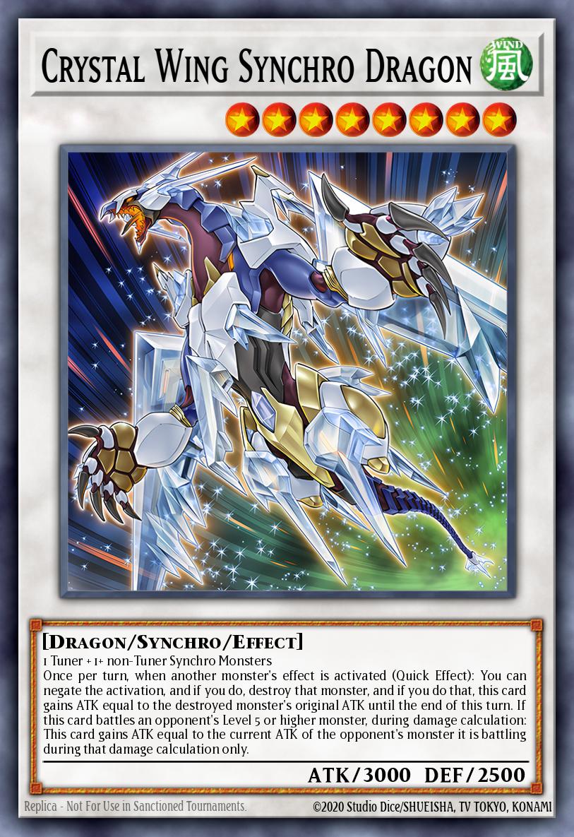 Crystal Wing Synchro Dragon RA02-EN029